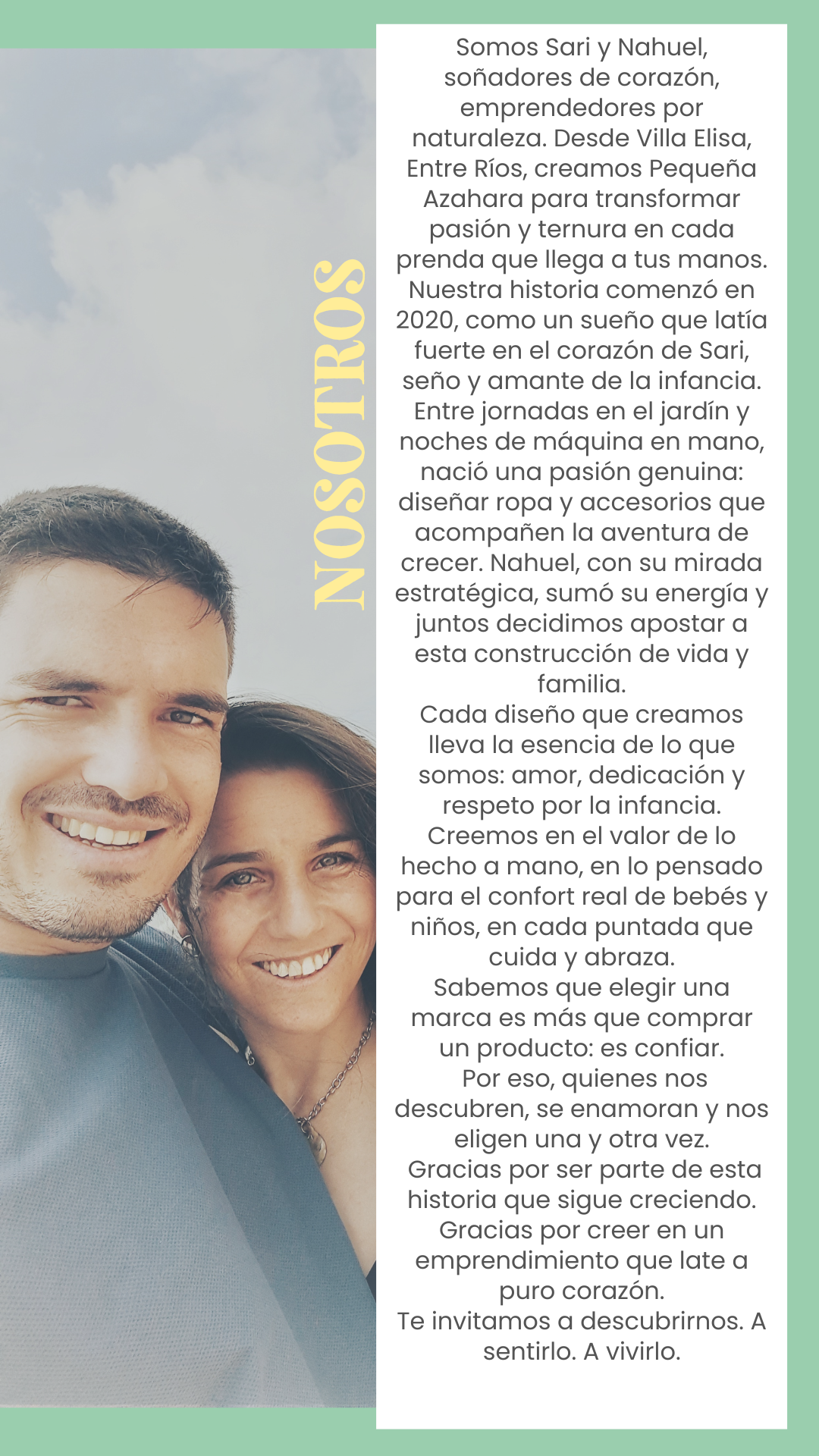historia de emprendedores de ropa para bebes y niños del interior del pais